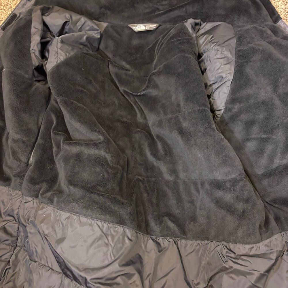 The North Face Grey Women's Fleece Lined Winter Jacket Medium - Picture 9 of 10
